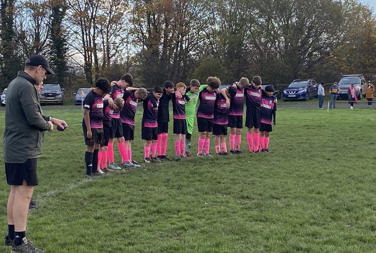 MTH-FC team lined up together before a match